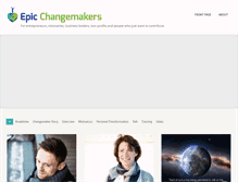 Tablet Screenshot of epicchangemakers.com